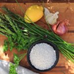 Lemon Asparagus Risotto Ingredients for an easy spring recipe