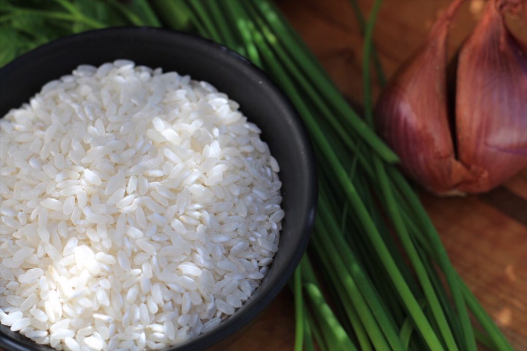 Arborio Rice And Chives for Risotto Recipe