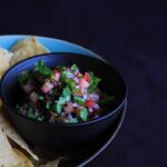 Rhubarb Salsa with Chips