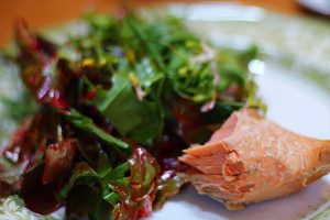 Fresh BC Salmon and Garden Salad