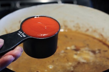 Tomato Sauce, Vinegar and Beef Stock