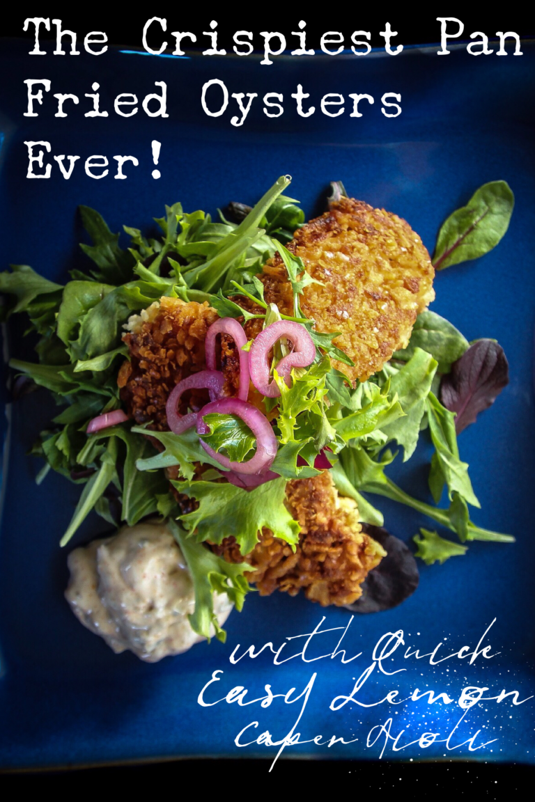 Crispy Fried Oysters With Lemon Caper Aioli West Coast Kitchen Garden