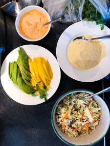 Healthy Cabbage Slaw Mango And Avocado For Mexican Style Fish Tacos