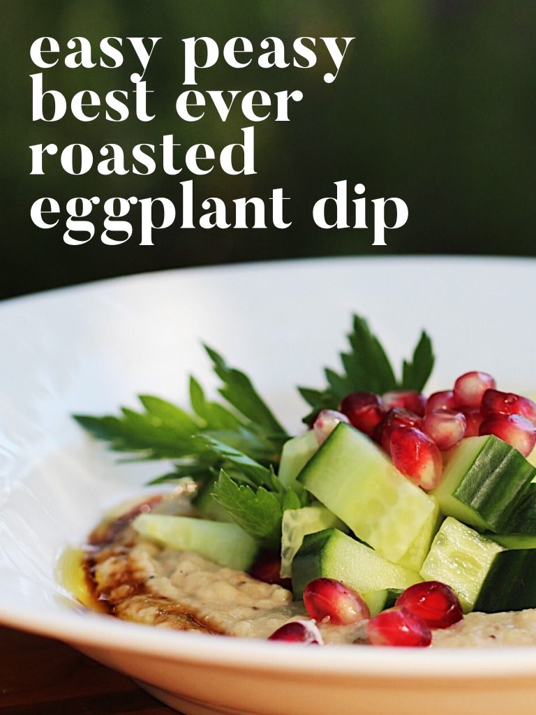 Easy Healthy Delicious Roasted Eggplant Dip