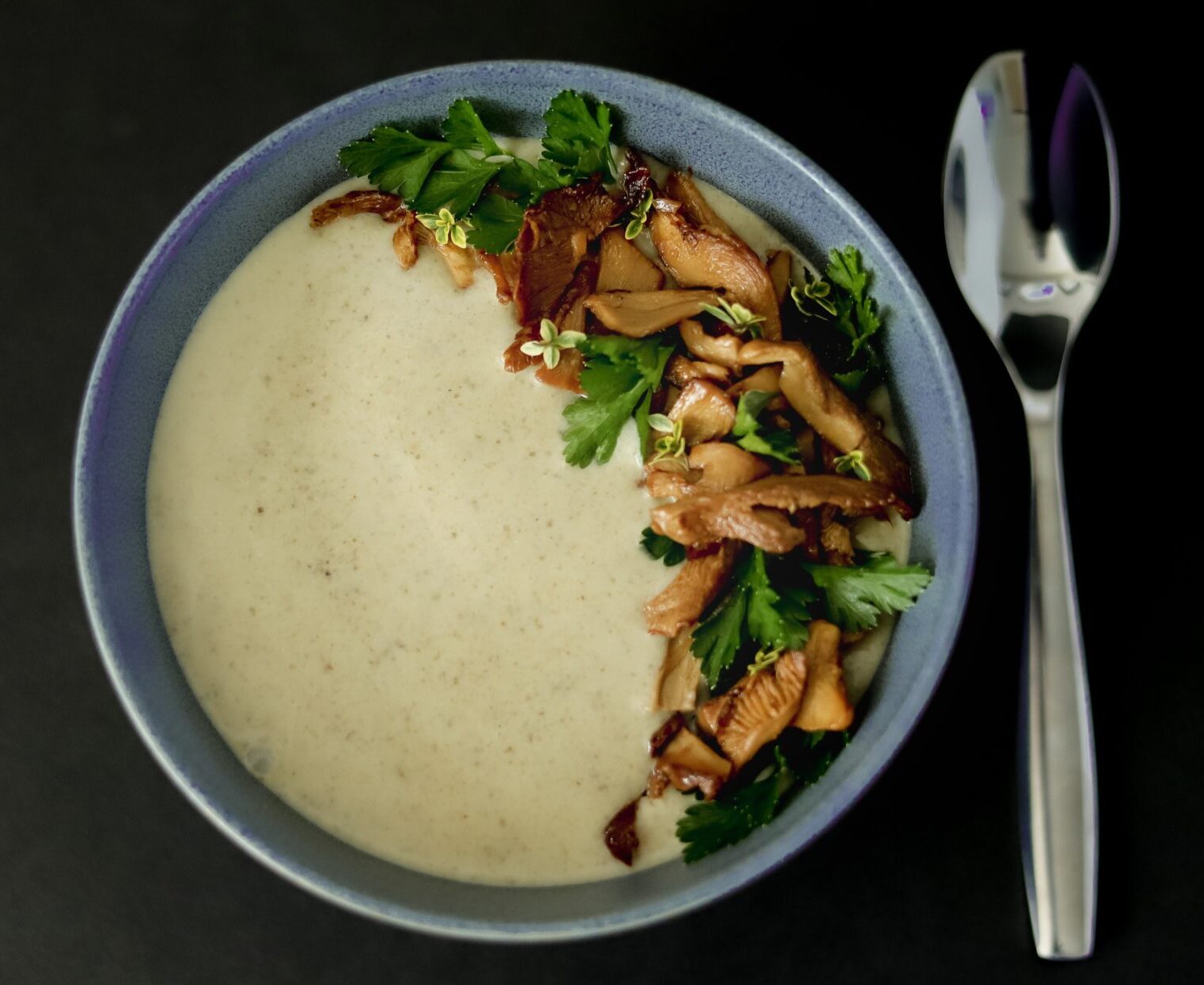 Wild Mushroom Soup With Chanterelles And Porcini