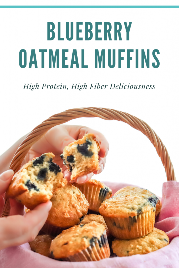Blueberry Oatmeal Muffins With Yogurt-Fast Easy 1 Bowl