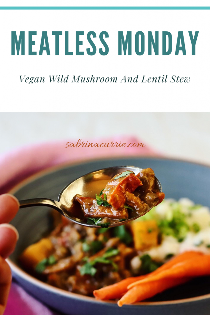 Meatless Monday Easy Lentil Wild Mushroom Stew Recipe