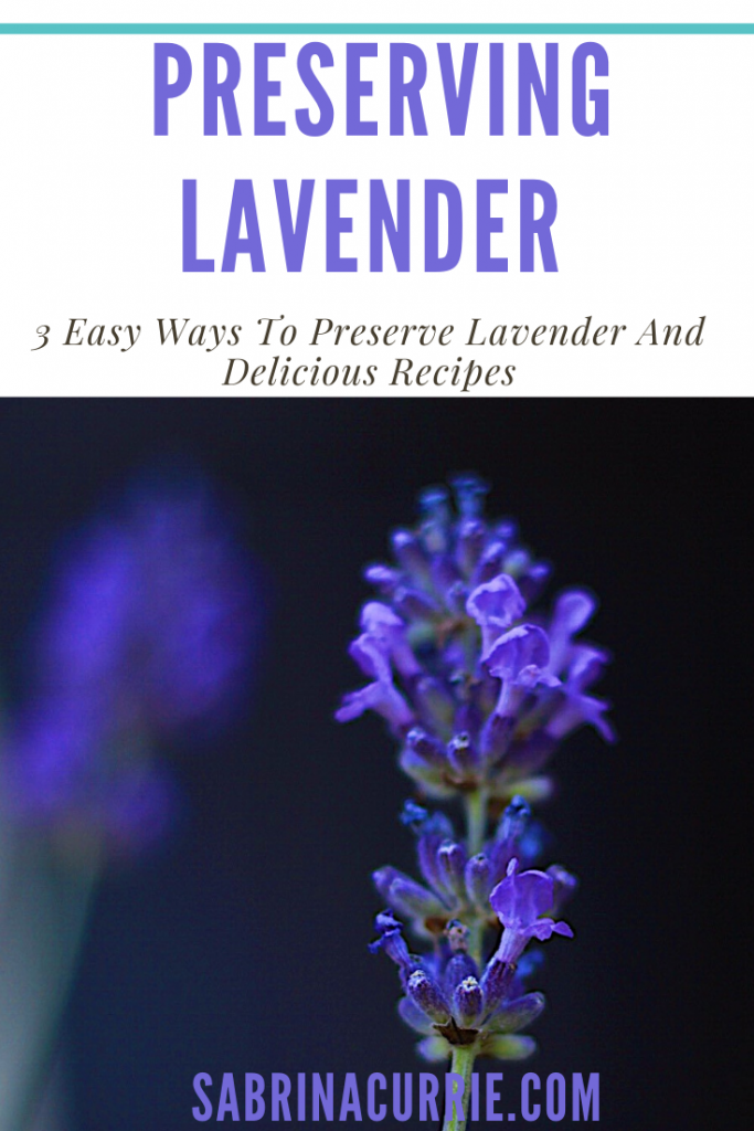 Using And Preserving Edible Lavender