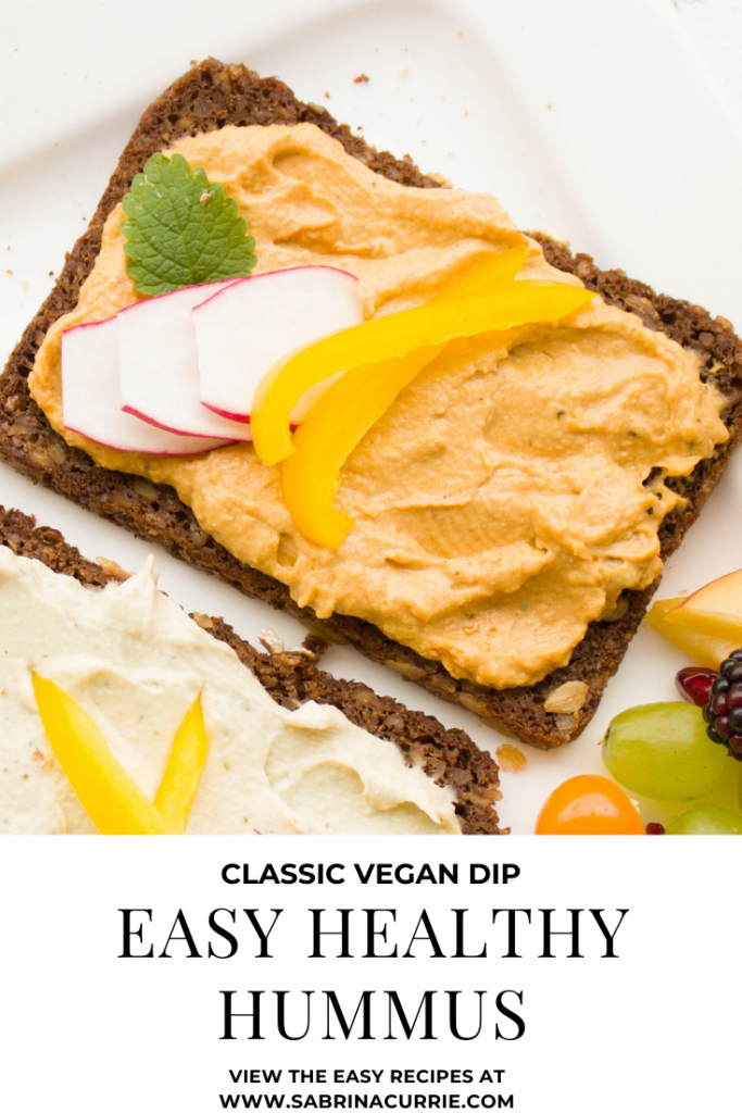 Easy Healthy Hummus Classic Vegan Dip Recipe