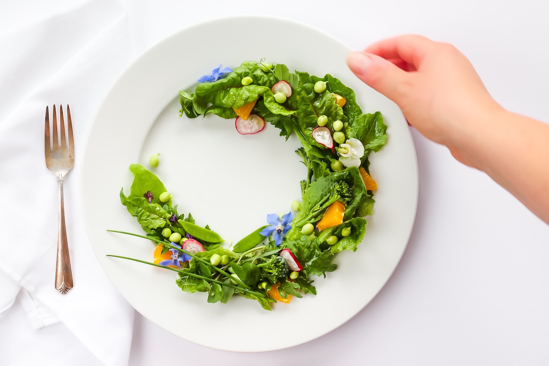 Elevated Garden Salad With Orange Vinaigrette on Instagram