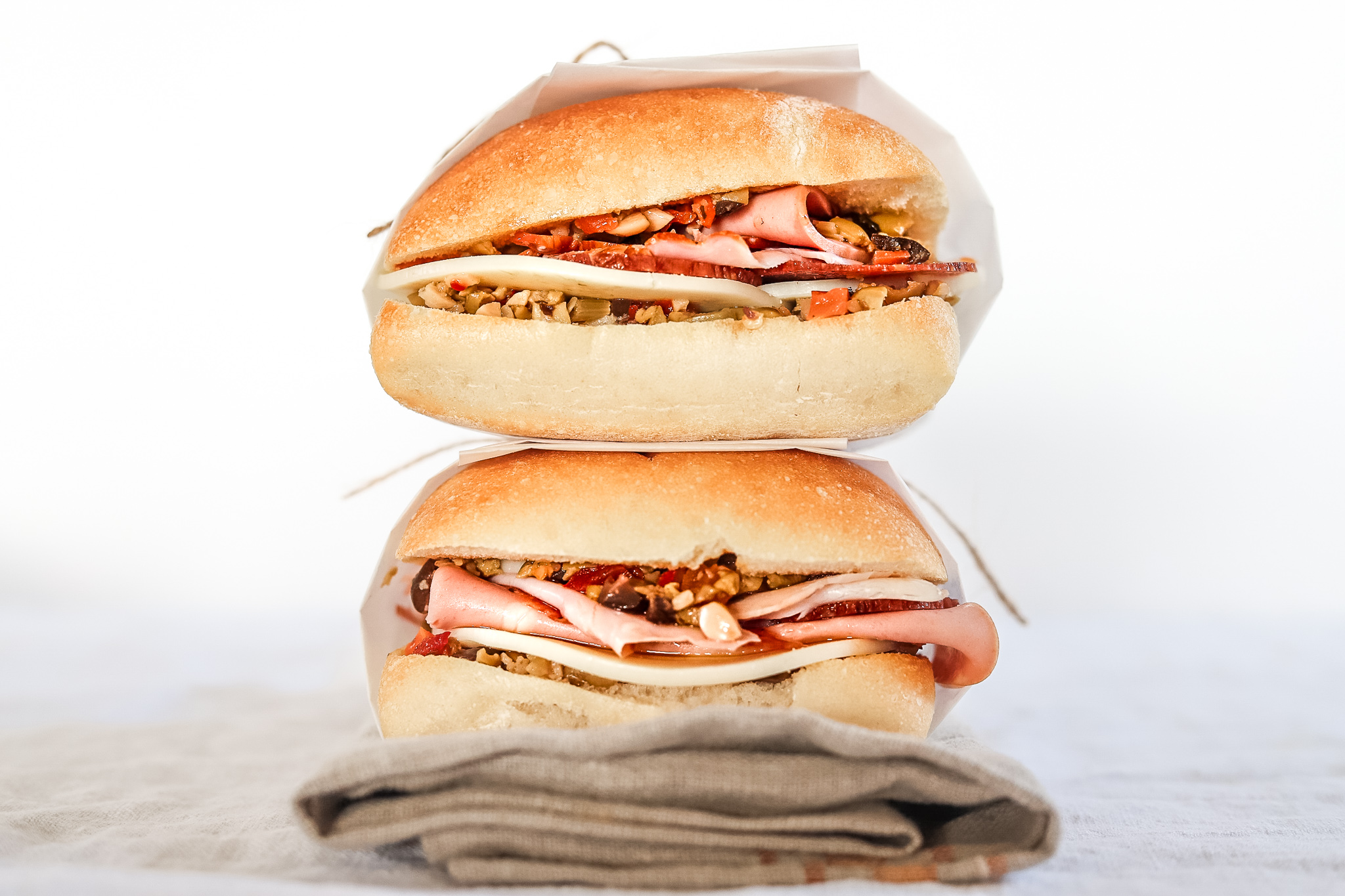 Classic Muffuletta Picnic Sandwich