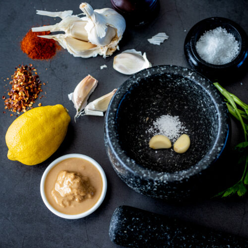 Mutabal Dip, a traditional Syrian and Lebanese recipe.