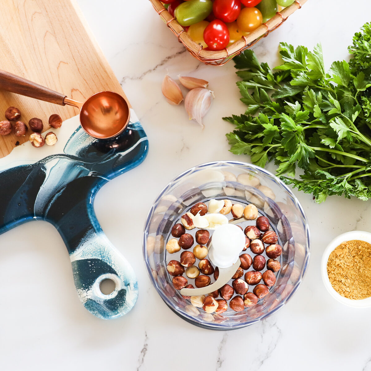 Easy Vegan Parsley Pesto With Hazelnuts