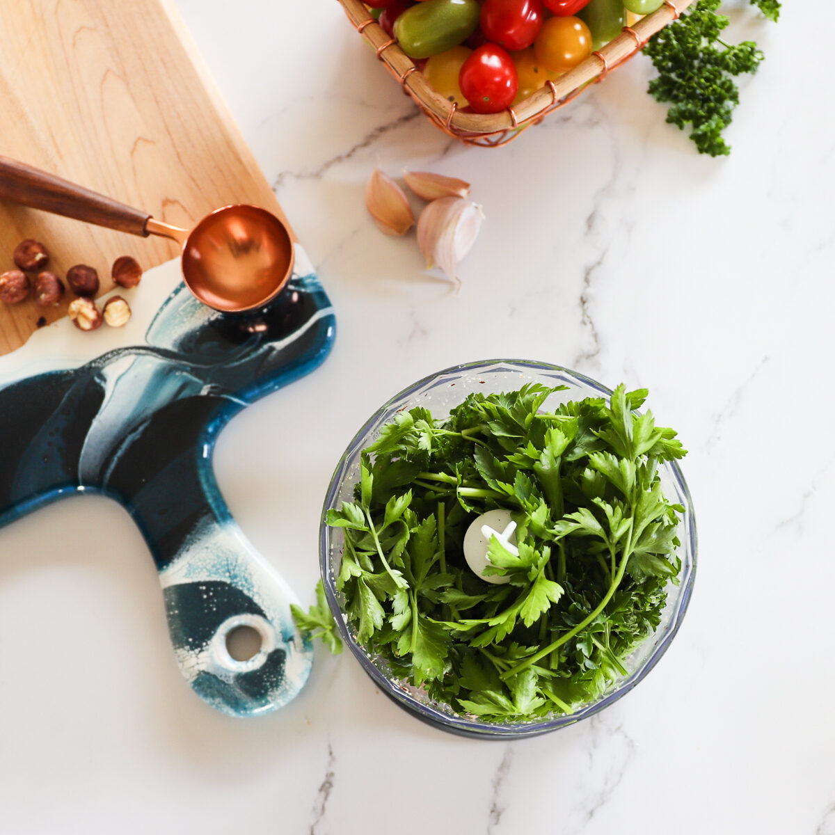 Easy Vegan Parsley Pesto With Hazelnuts