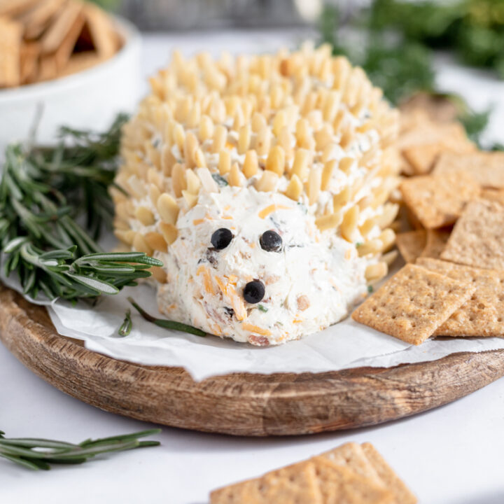 Hedgehog Cheeseball With Almonds (GF) West Coast Kitchen Garden
