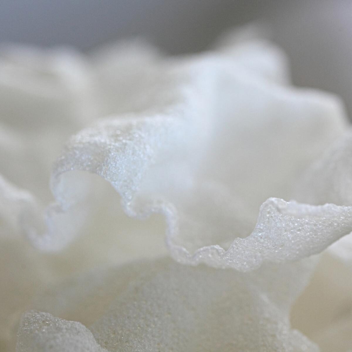 Crispy, airy, bubbly white fried rice paper sheets.