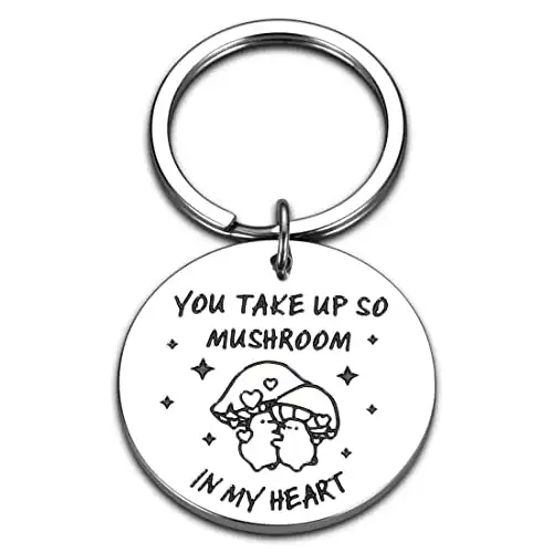 Mushroom Love Keychain