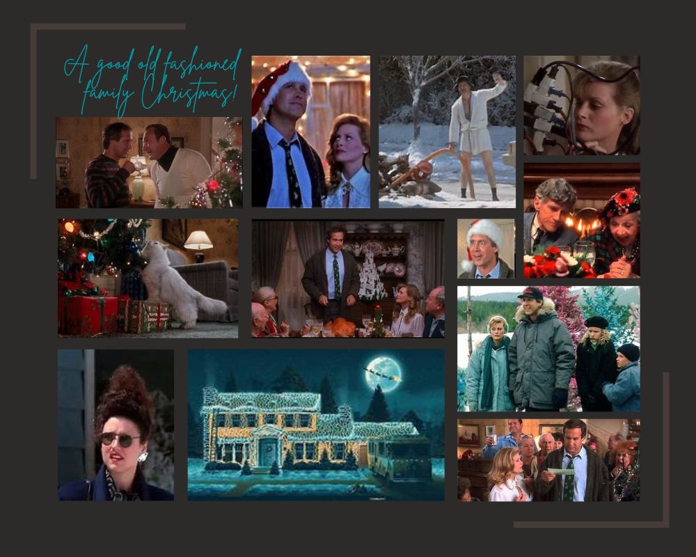 Collage of Christmas vacation memories.
